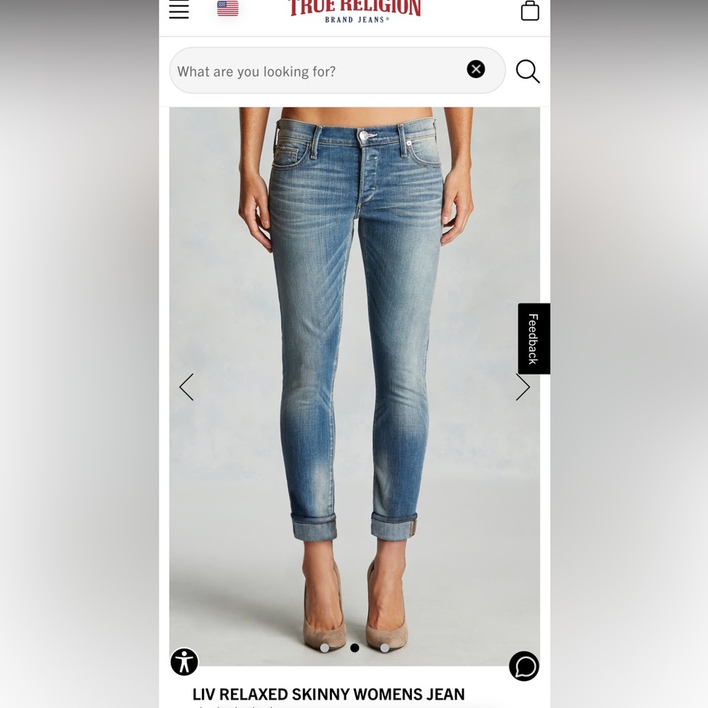 True Religion - low rise jeans